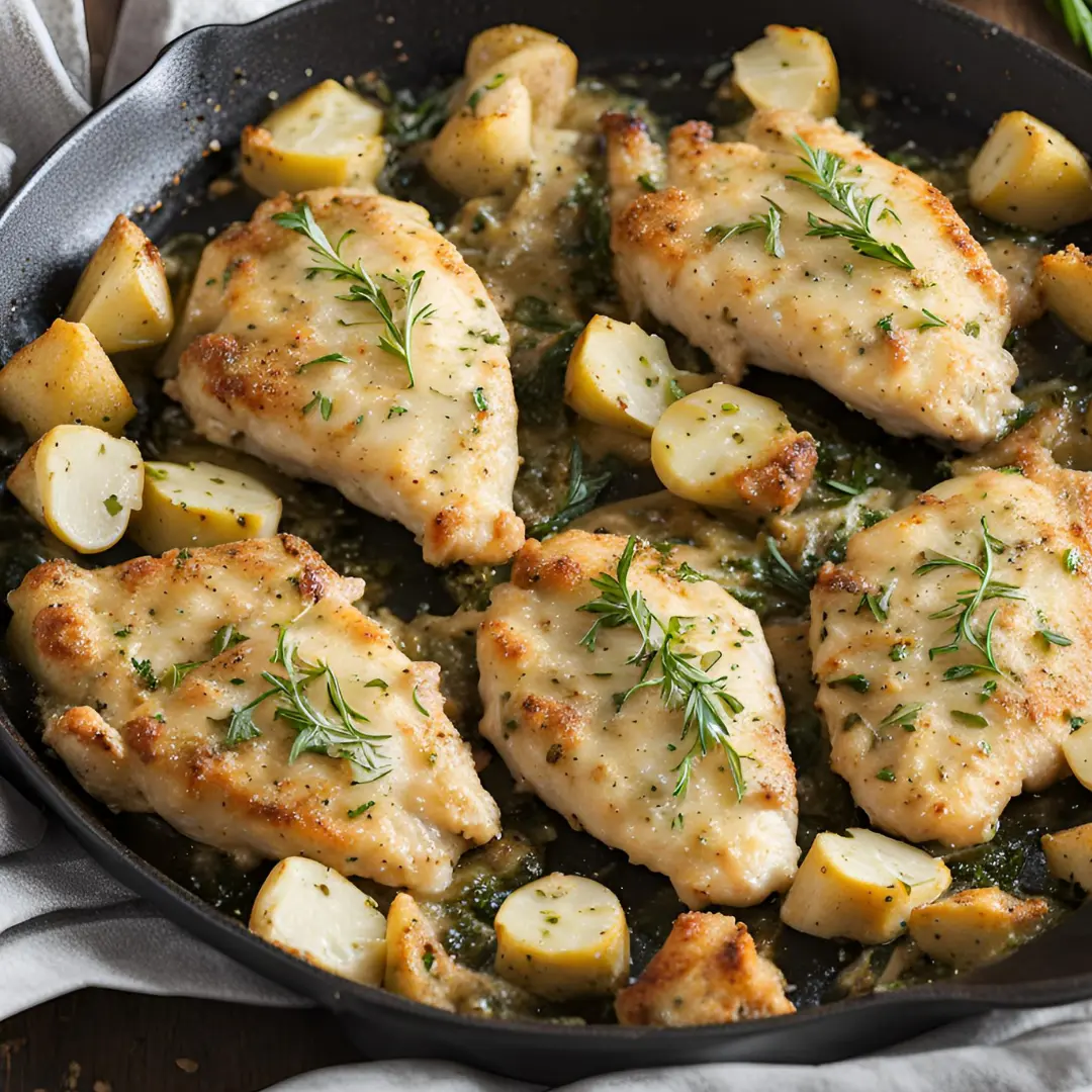 One Pan Garlic Parmesan Chicken